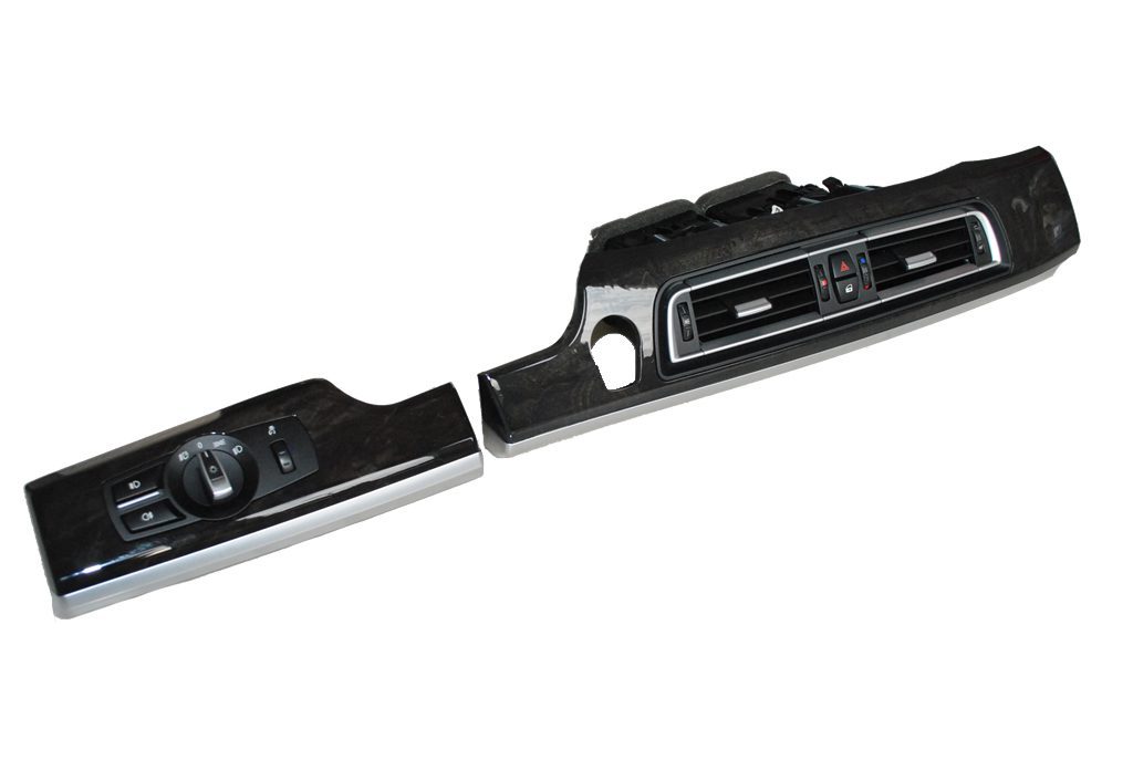 OE USED DASHBOARD COVER WOOD STRUCTURE MOULDING AIR VENT GRILLE LIGHT PANEL BMW 7 F01 F02 LCI 9232145 9192744