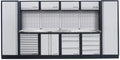 mobilio 6er komplett-kombi mit lochwand, edelstahl 430